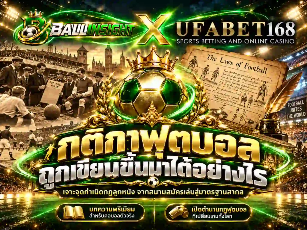 กติกาฟุตบอลถูกเขียนขึ้นมาได้อย่างไร