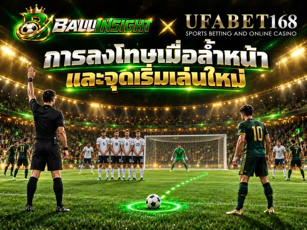 การลงโทษเมื่อล้ำหน้าและจุดเริ่มเล่นใหม่