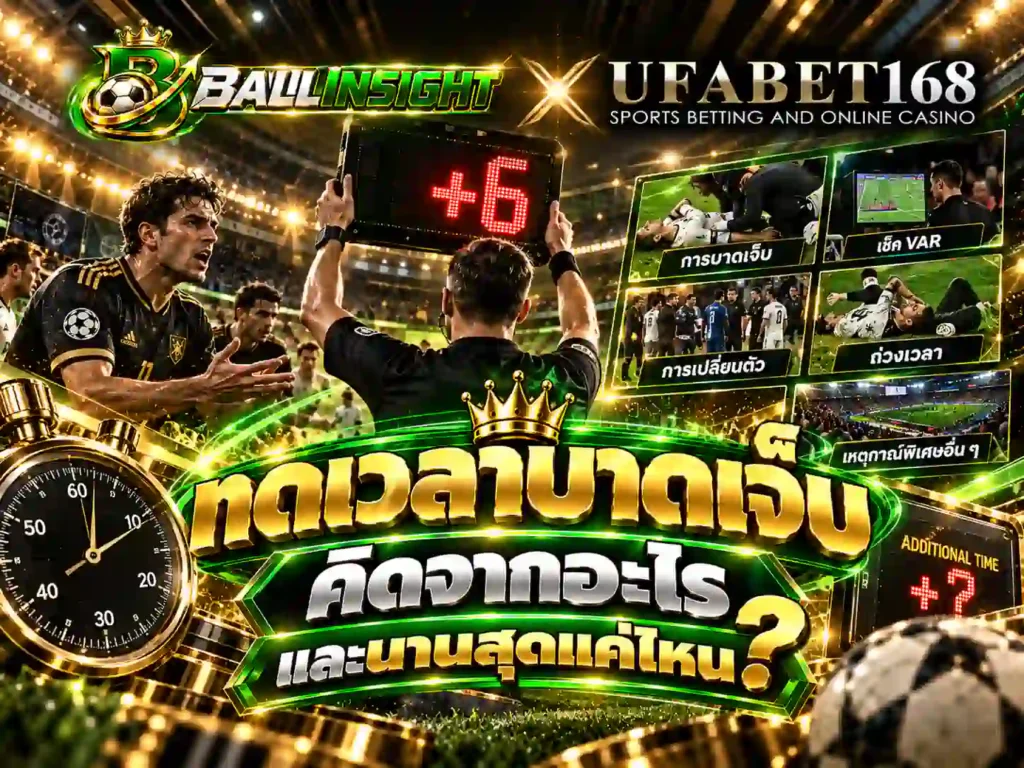 ทดเวลาบาดเจ็บคิดจากอะไรและนานสุดแค่ไหน