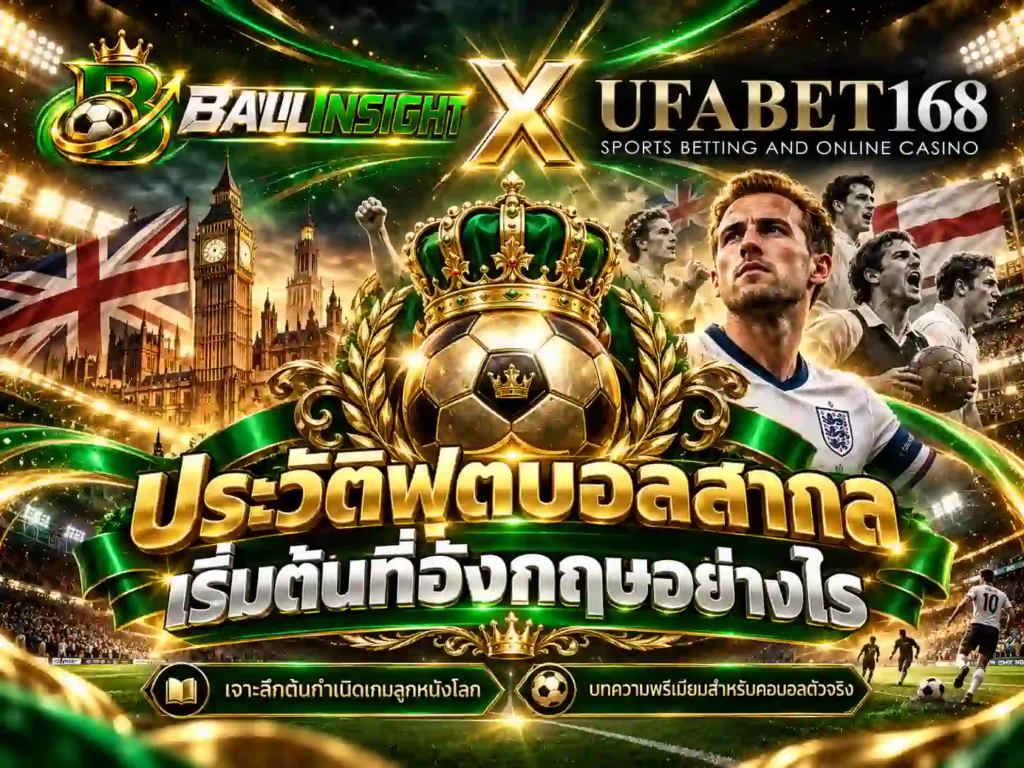 ประวัติฟุตบอลสากลเริ่มต้นที่อังกฤษอย่างไร