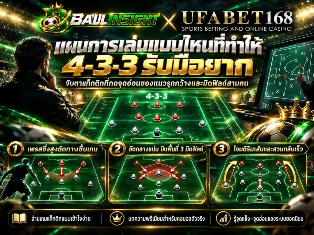 แผนการเล่นแบบไหนที่ทำให้ 4-3-3 รับมือยาก