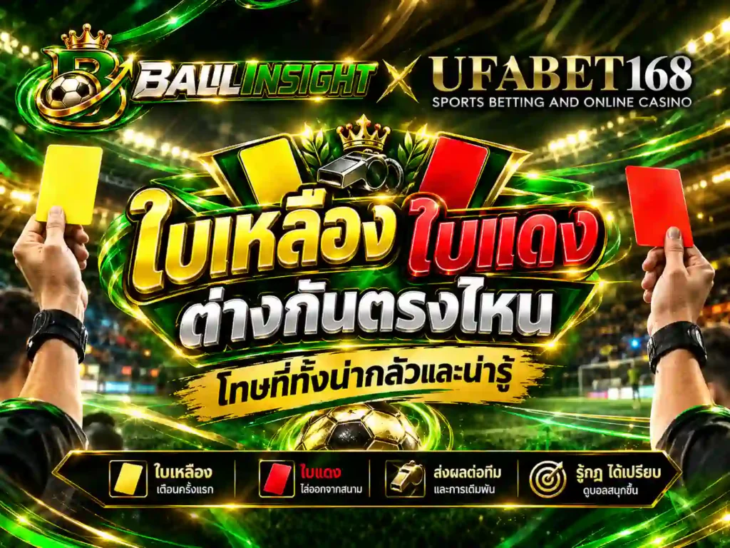 ใบเหลือง ใบแดง ต่างกันตรงไหน